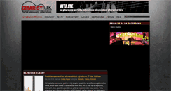 Desktop Screenshot of gitaristi.sk