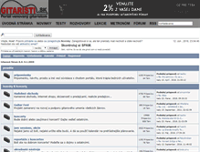 Tablet Screenshot of forum.gitaristi.sk